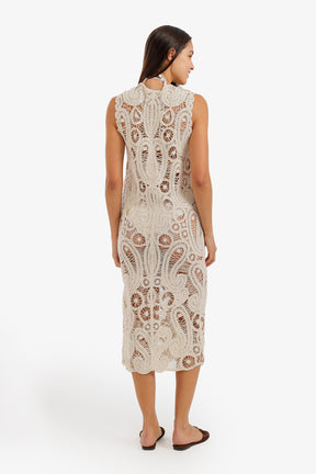 Button-Front Beach Dress