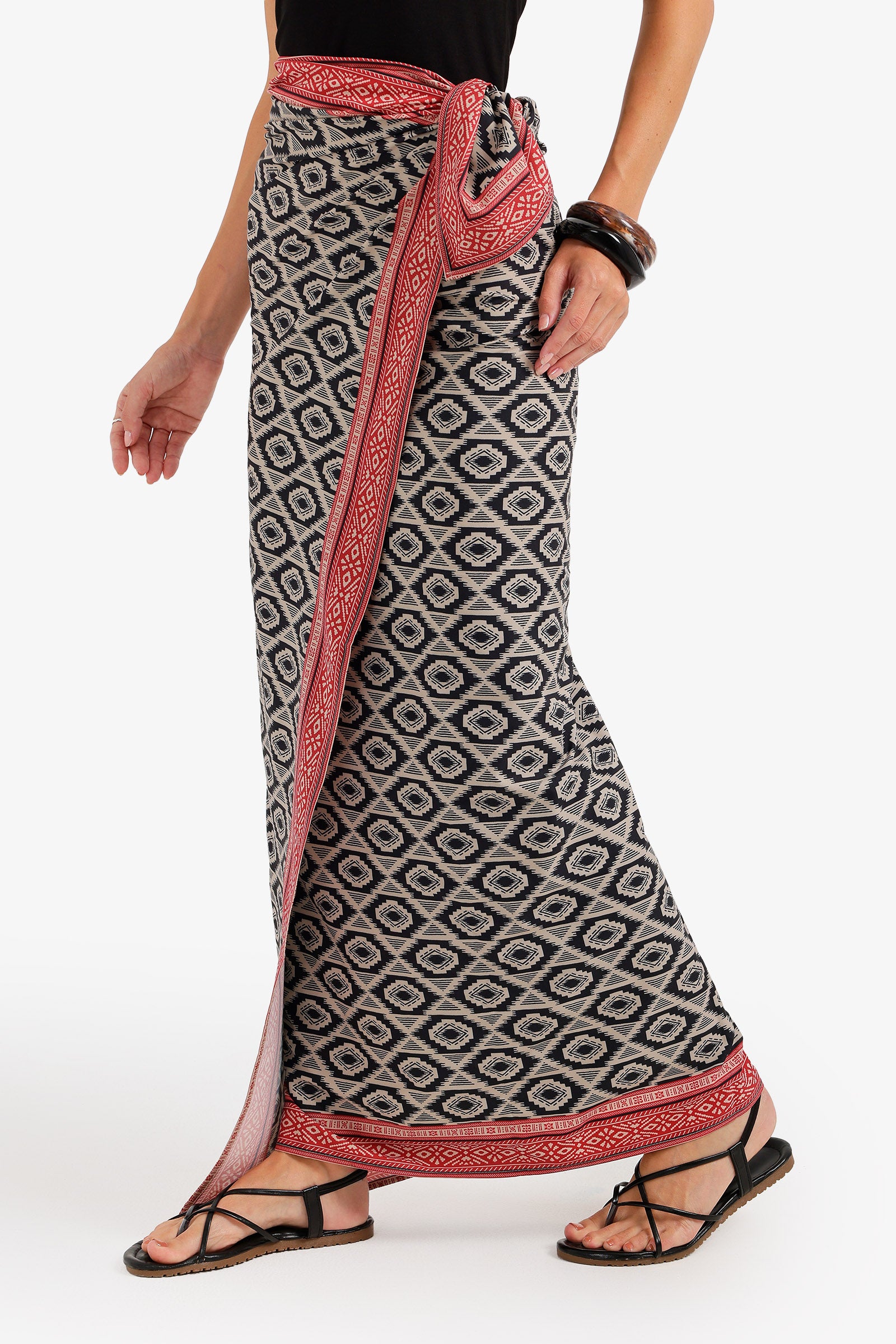 Geometric Print Sarong