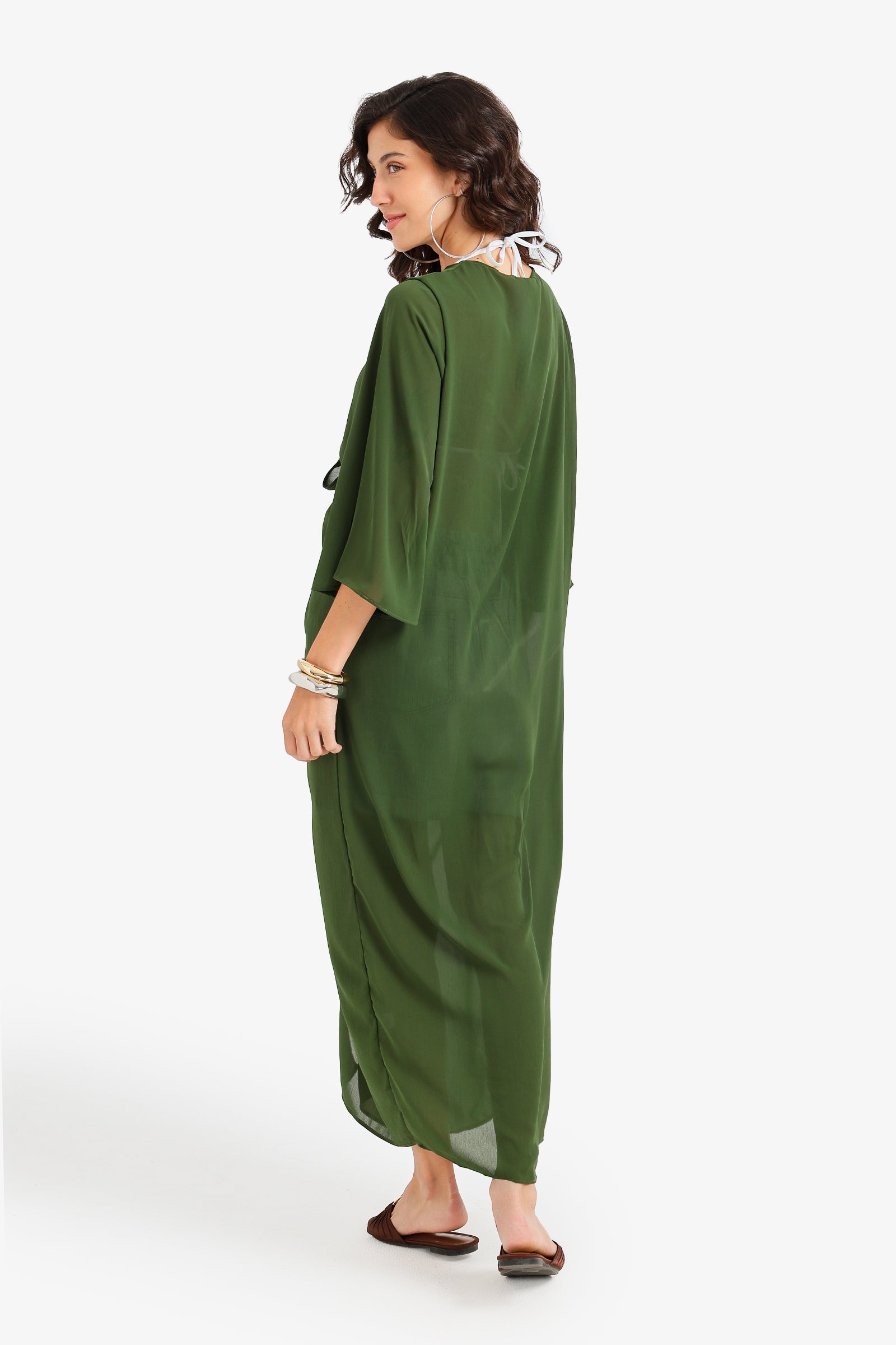Tie-Front Beach Kimono