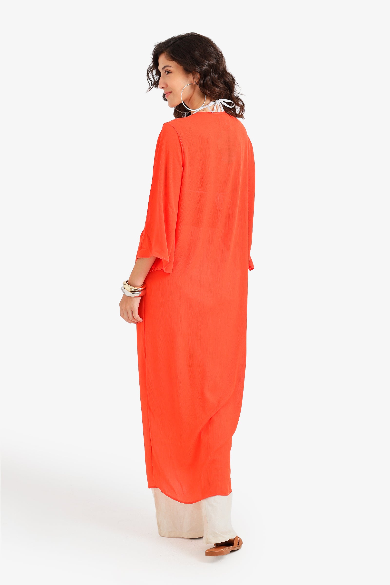 Tie-Front Beach Kimono