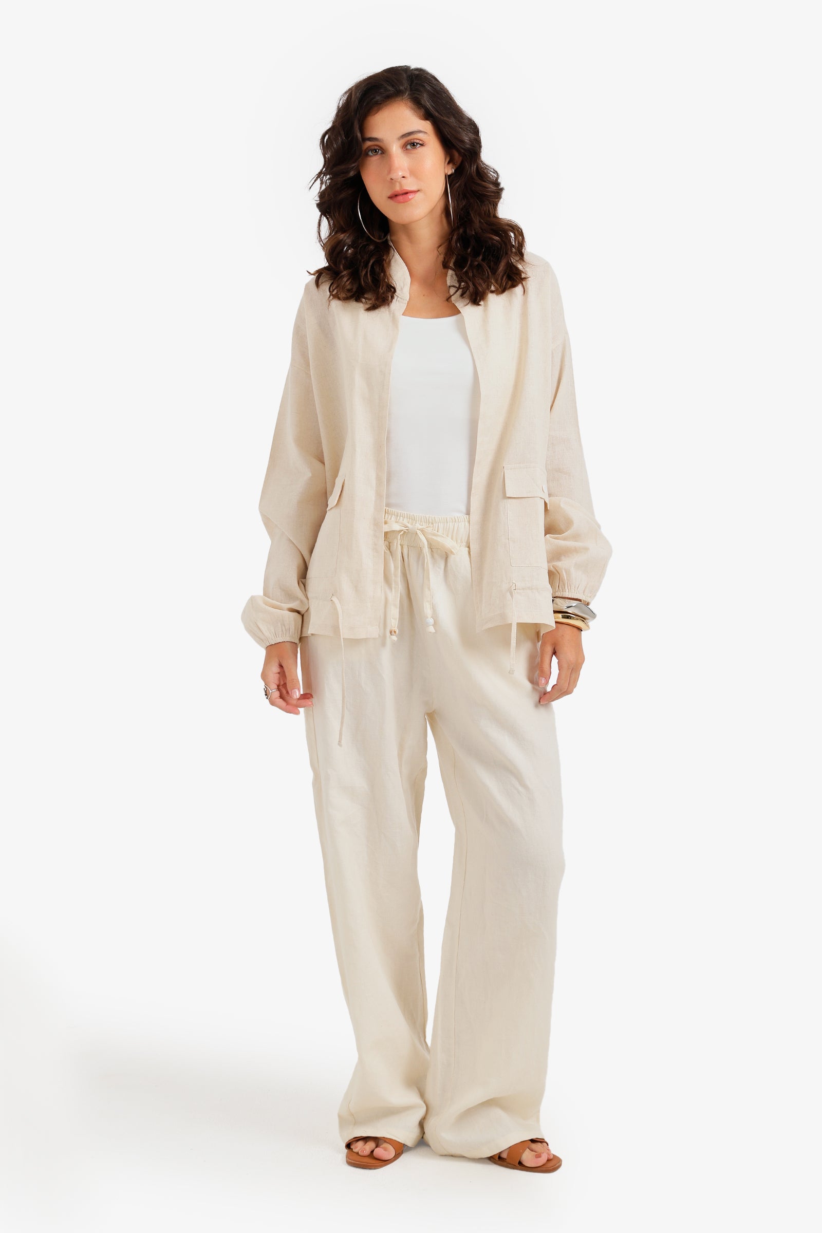 Drawstring Waist Shirt