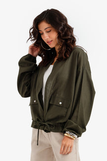 Drawstring Waist Shirt