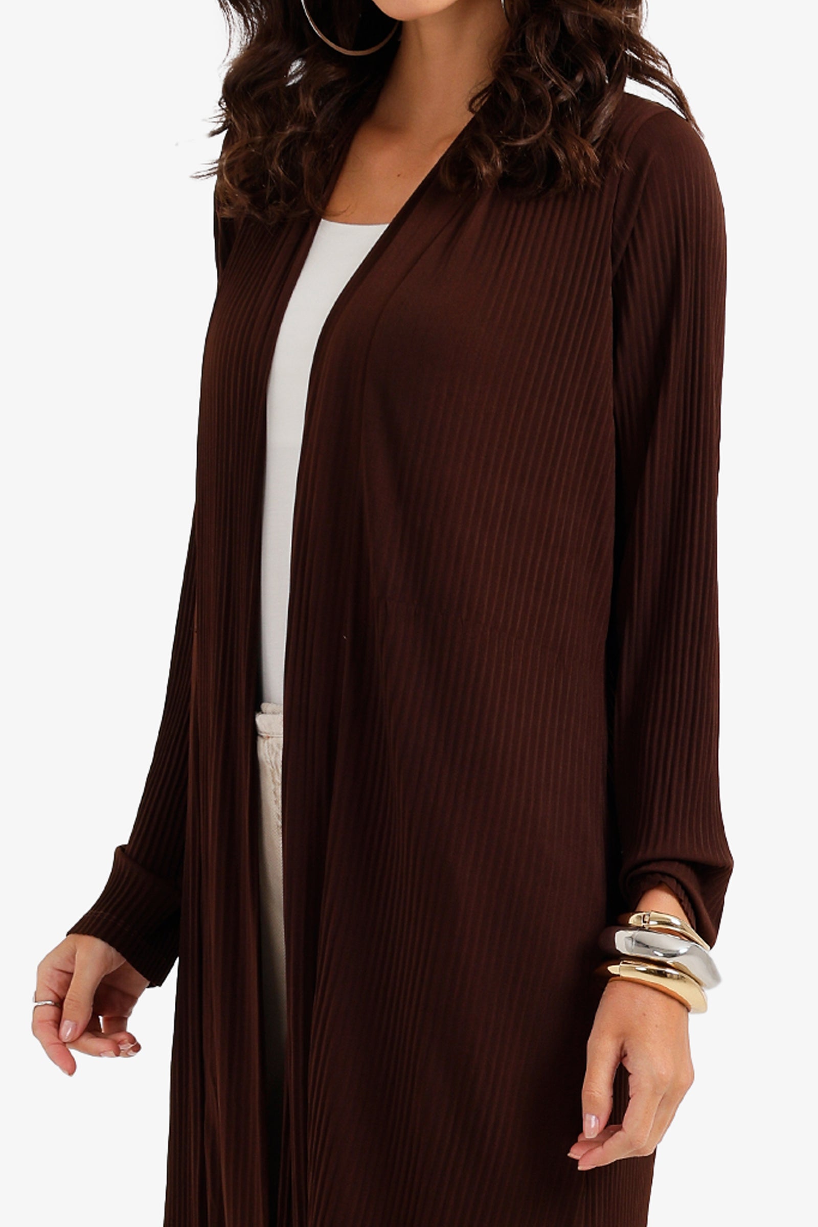Ribbed Midi Cardigan