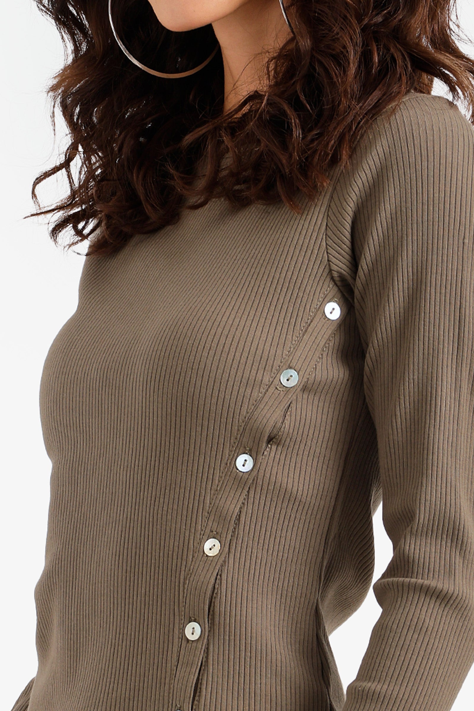 Buttoned Long Sleeves Top