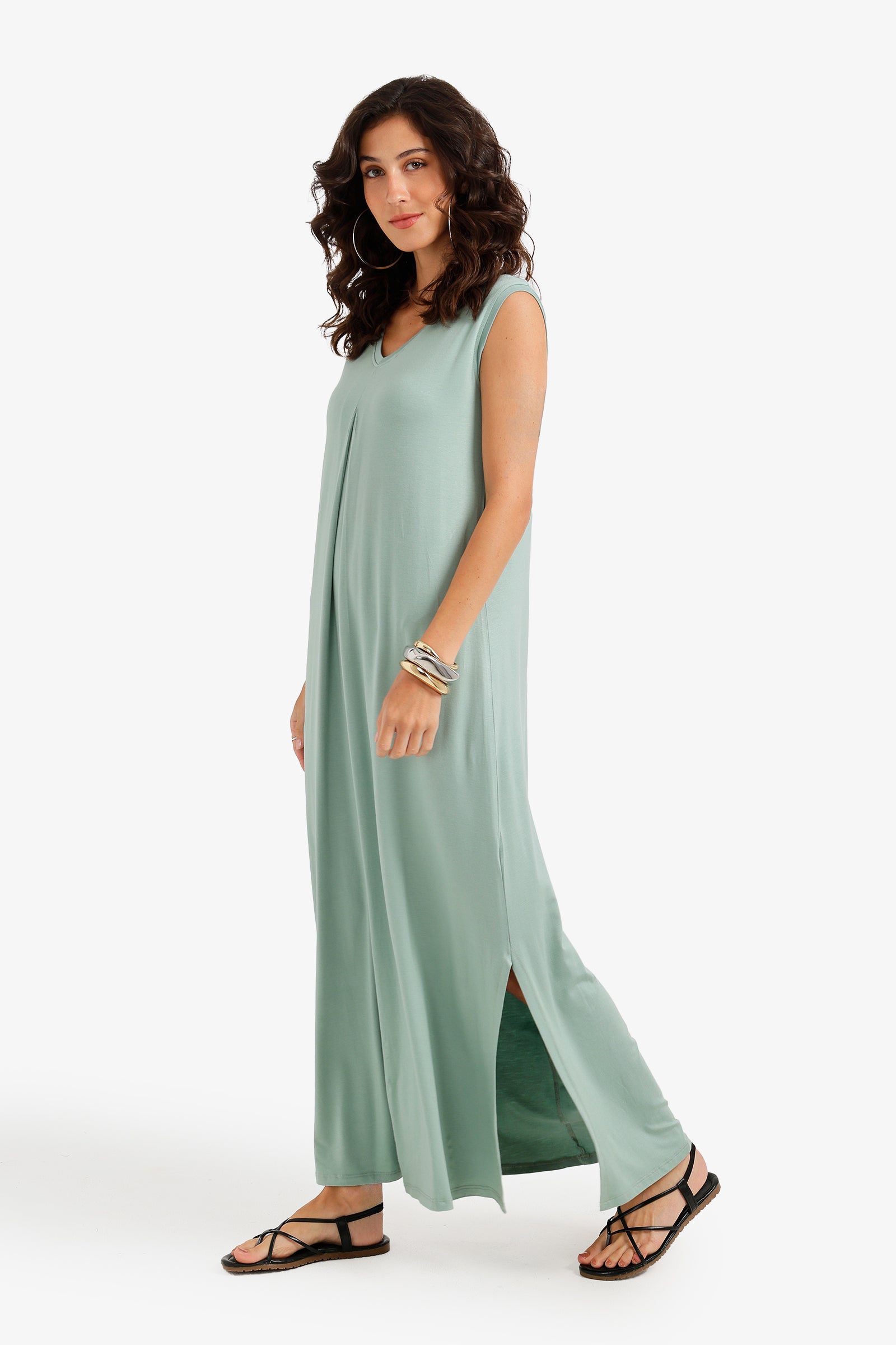 carina maxi dress Flowy V-Neck | | Wear – Carina 95% Nylon / 5% Size:12 (LARGE) YGroup_1L78702 Wild Fable Women's Faux