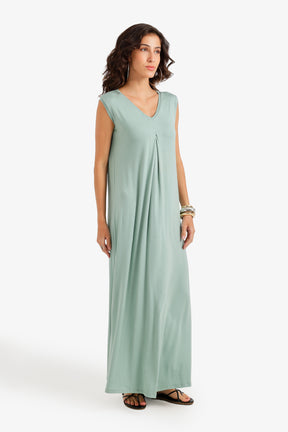 Flowy V-Neck Maxi Dress