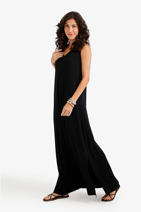 Flowy V-Neck Maxi Dress