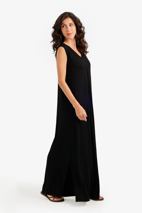 Flowy V-Neck Maxi Dress