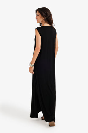 Flowy V-Neck Maxi Dress