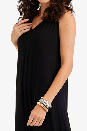 Flowy V-Neck Maxi Dress