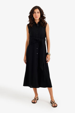 Tie-Front Beach Dress