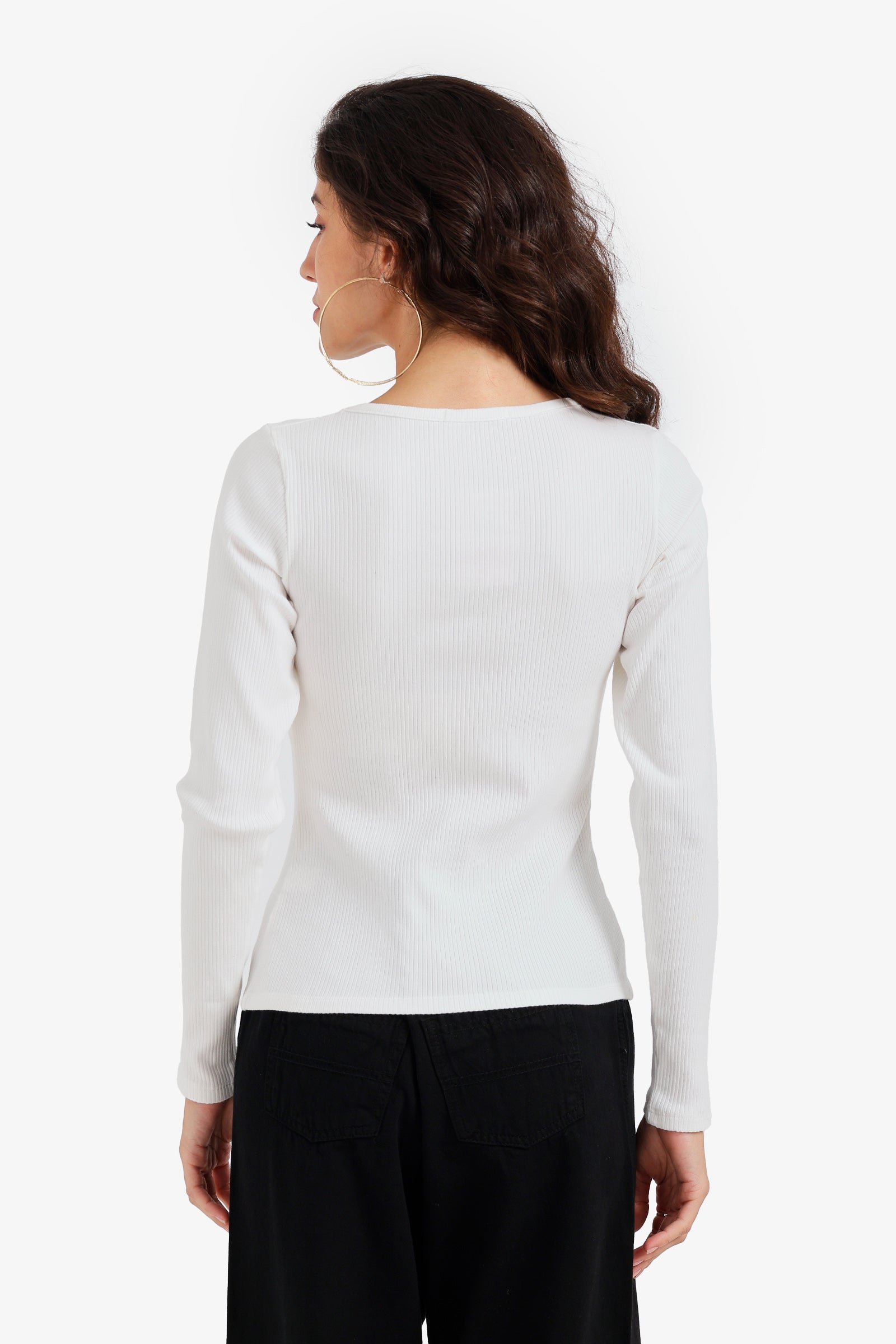 Buttoned Long Sleeves Top