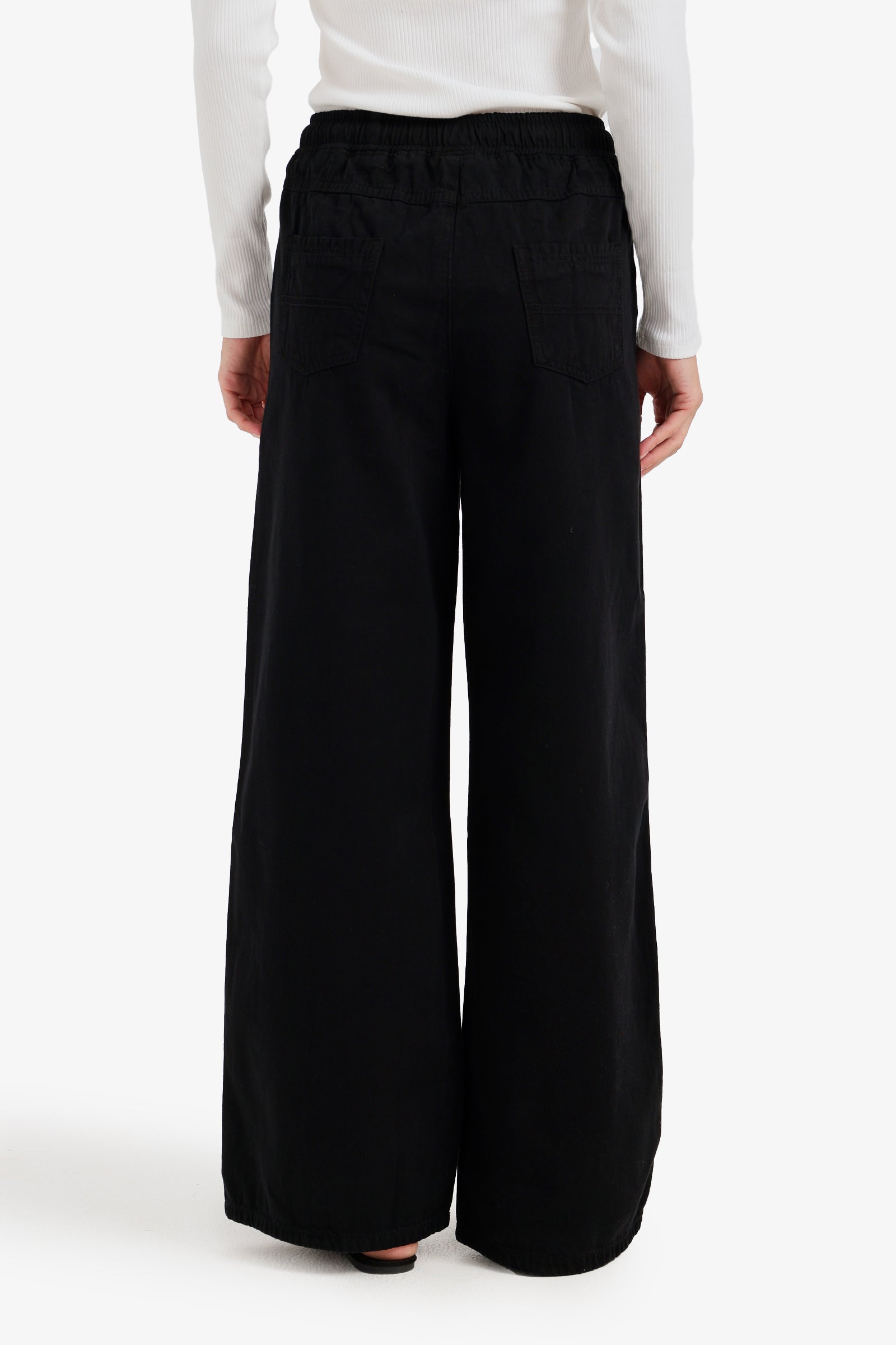 Utility Drawstring Denim Pants