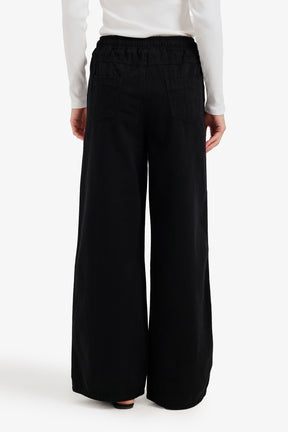 Utility Drawstring Denim Pants