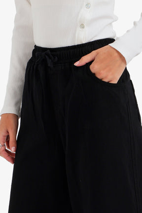Utility Drawstring Denim Pants