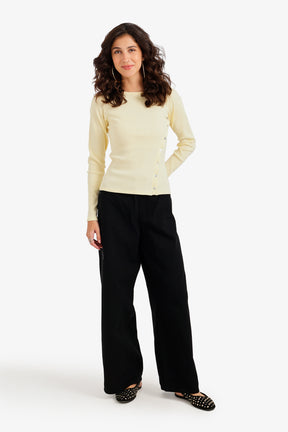 Buttoned Long Sleeves Top