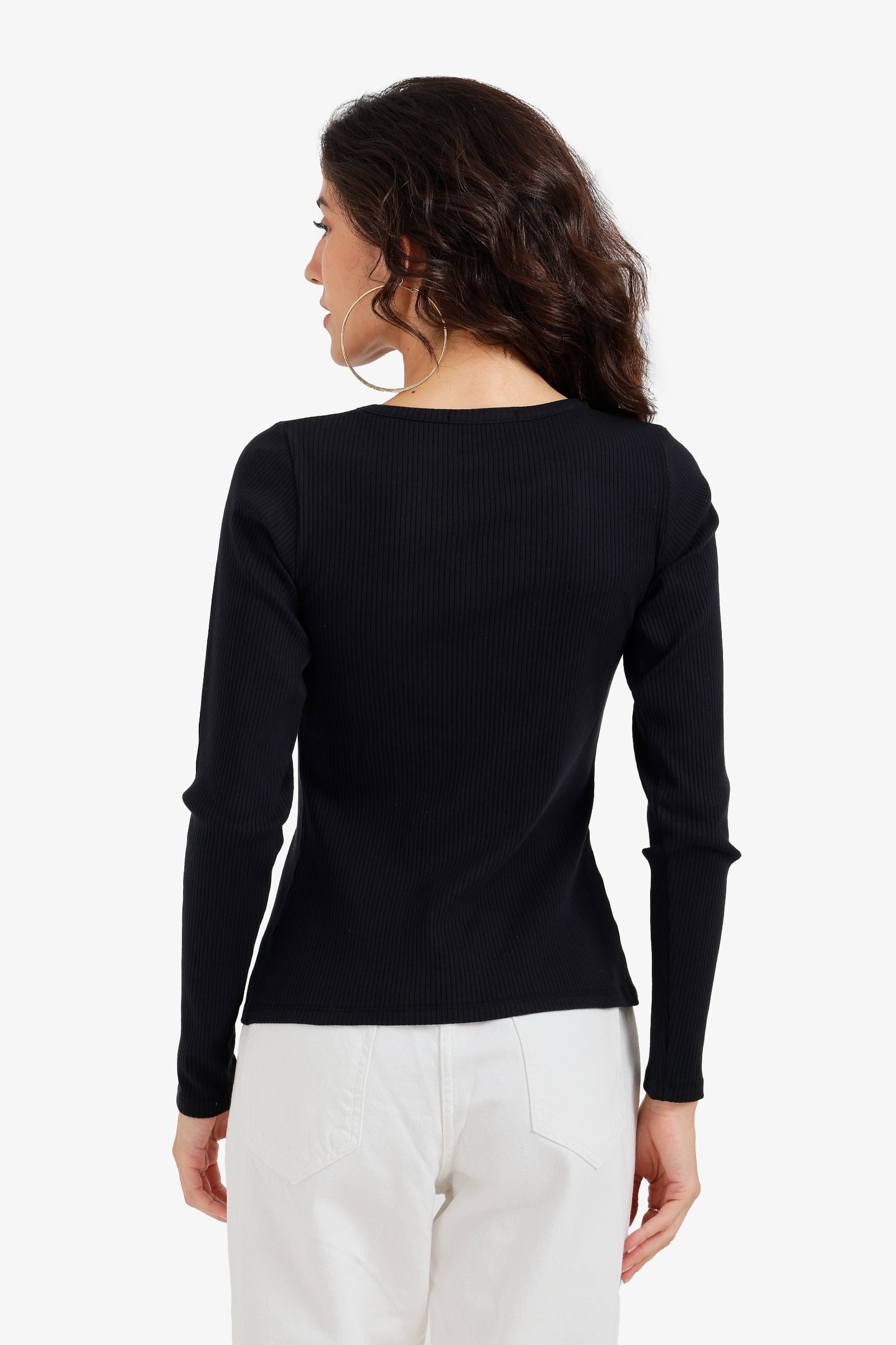 Buttoned Long Sleeves Top