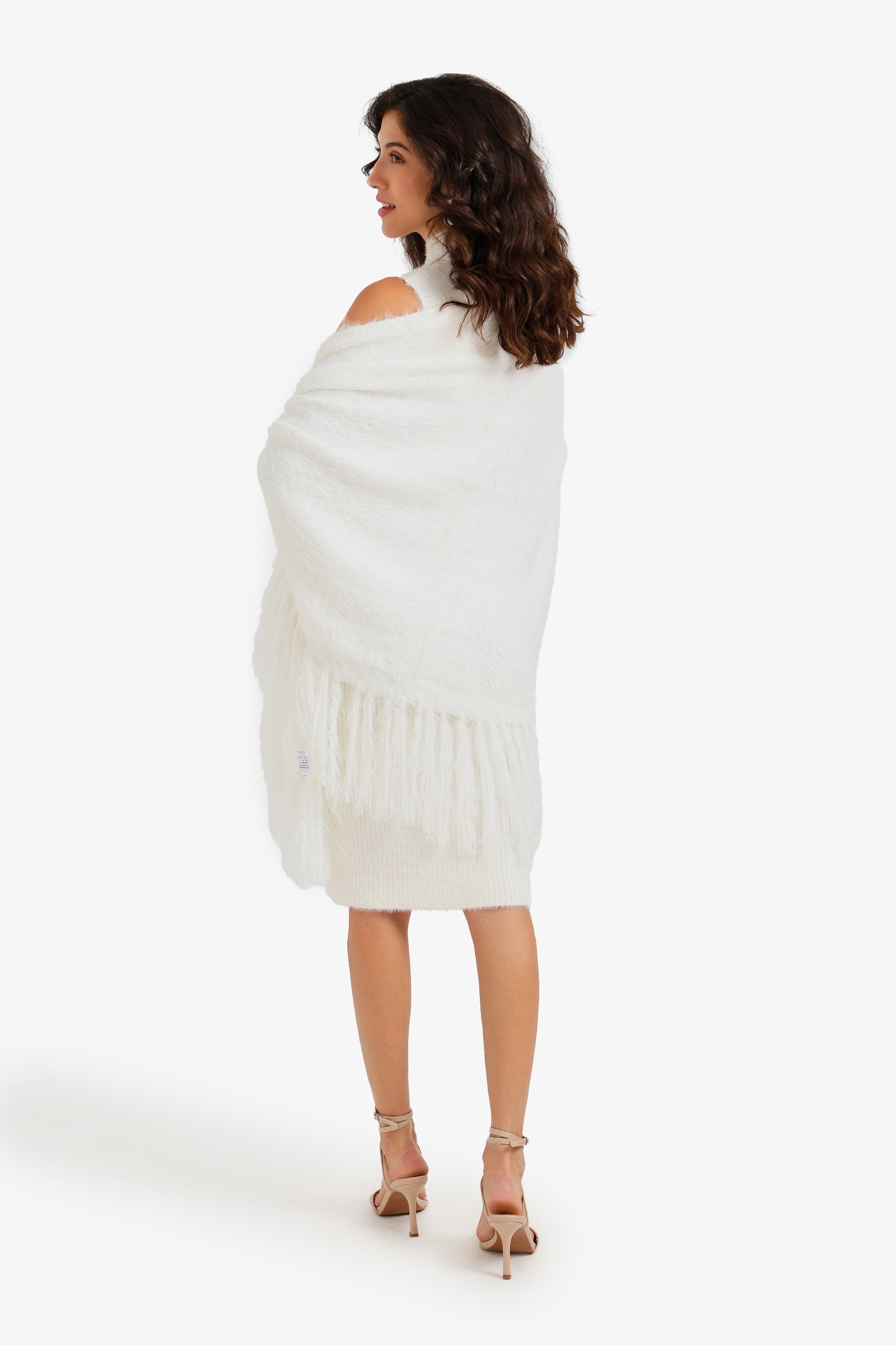 Fringed Wrap Poncho