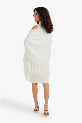 Fringed Wrap Poncho