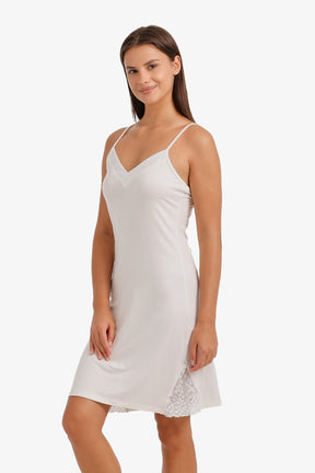 Satin-Neck Nightgown