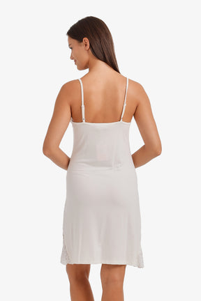 Satin-Neck Nightgown