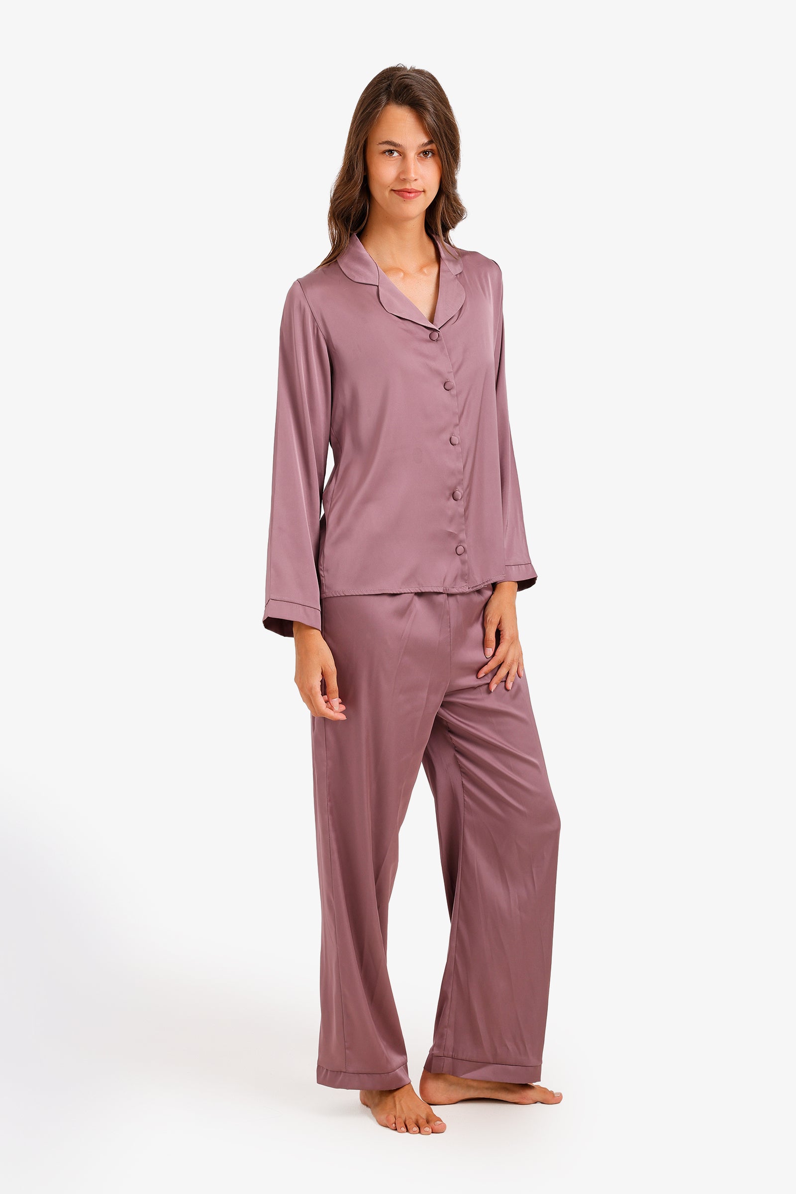 Satin Button-Down Pyjama