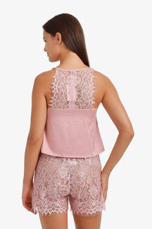 Satin Lace Pyjama Set