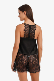 Satin Lace Pyjama Set