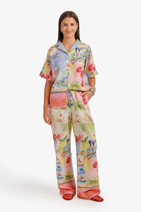 Tropical Print Beach Set