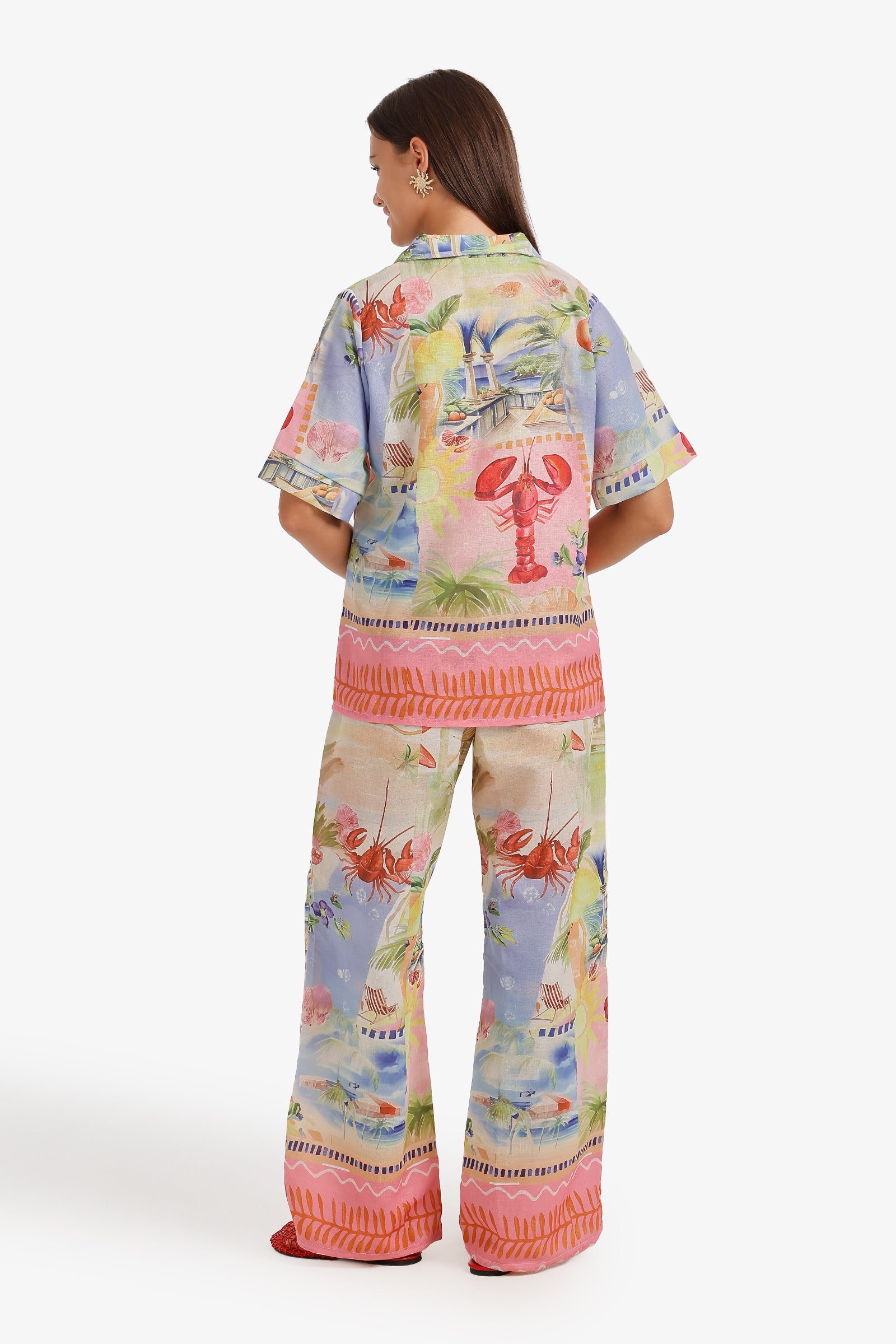 Tropical Print Beach Set