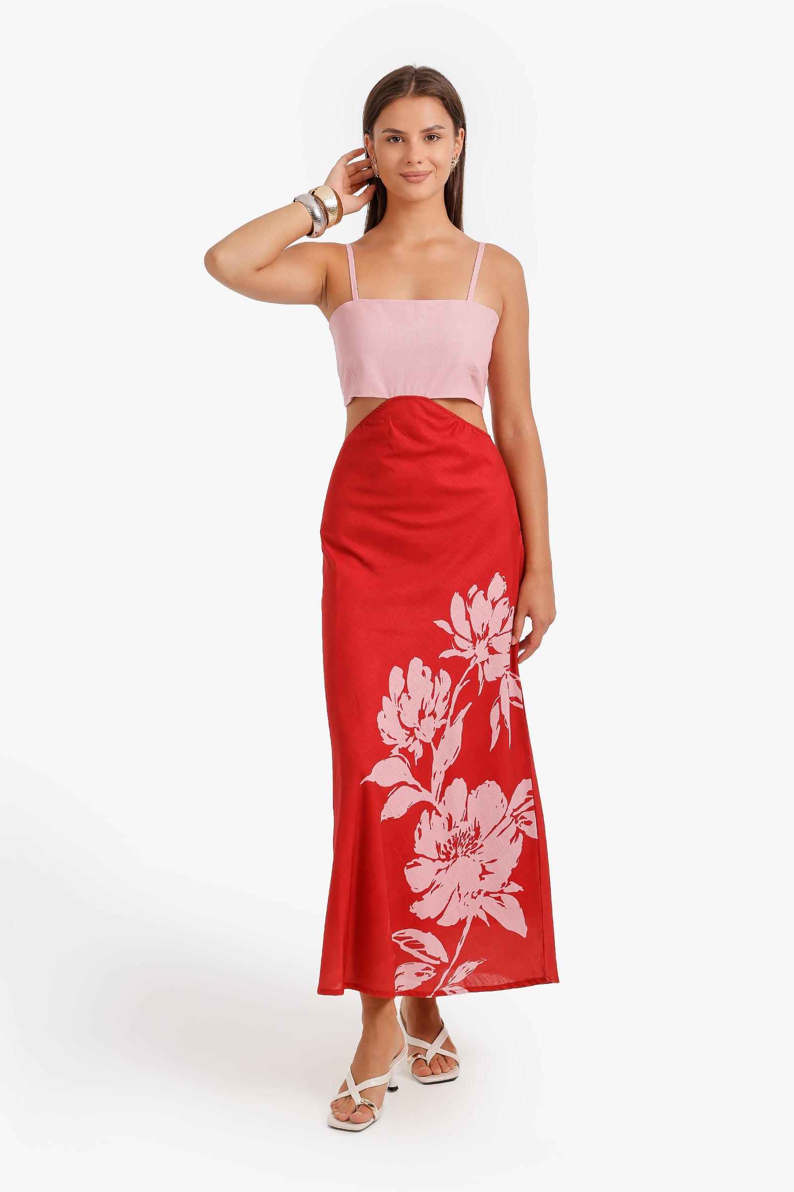 Cut-out Maxi Beach Dress