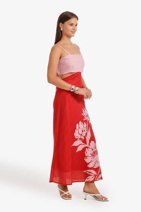 Cut-out Maxi Beach Dress