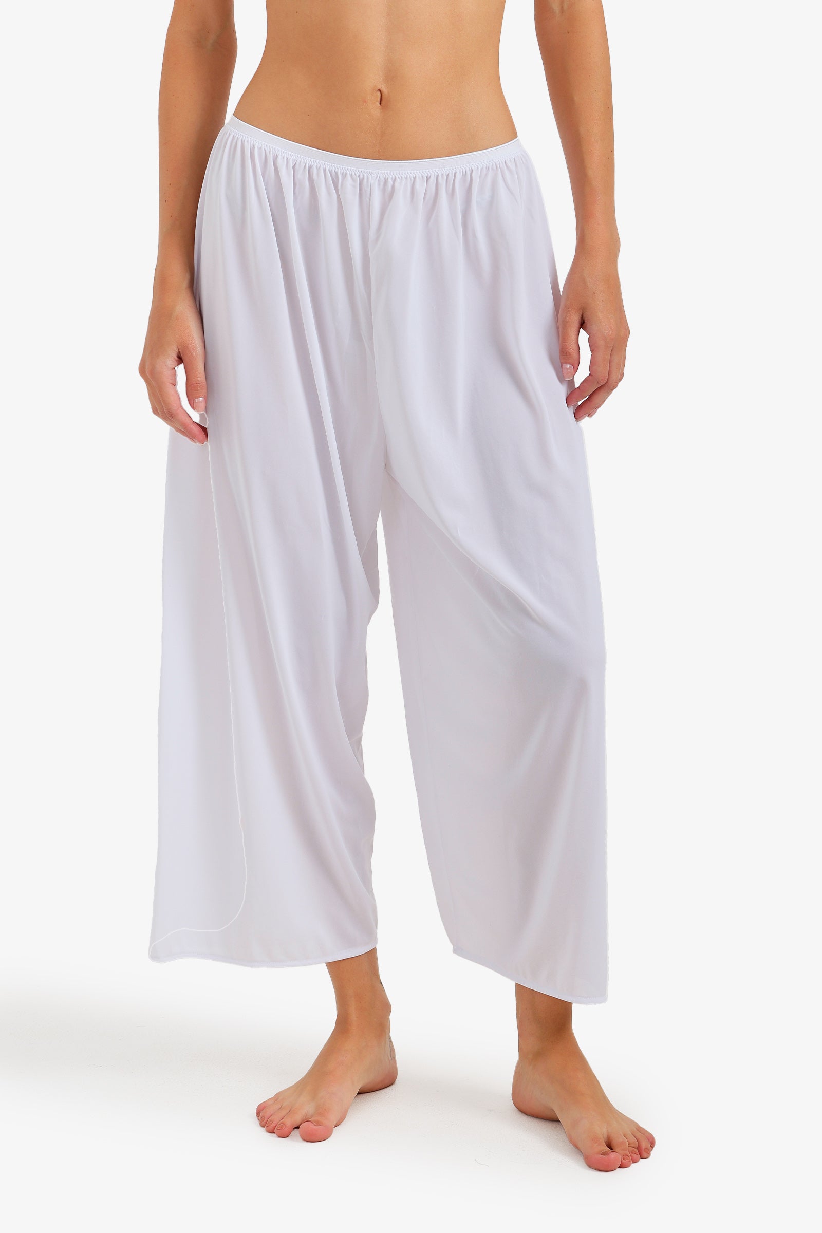 Wide-Leg Slip Pants