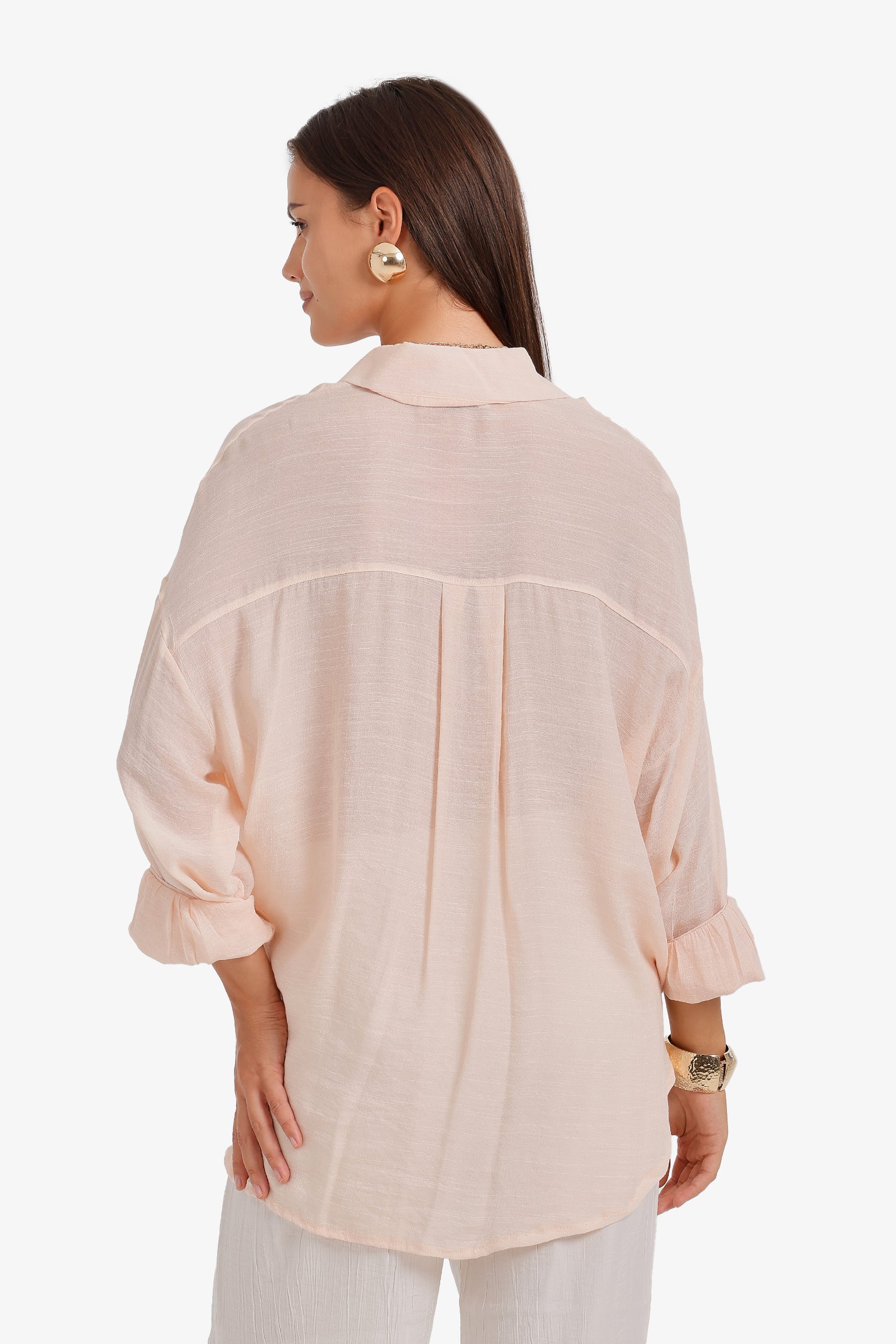 Sheer High-Low Shirt