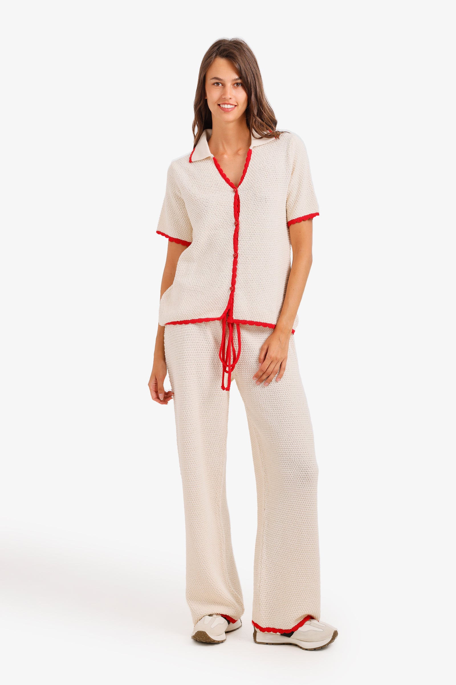 Contrast Trim Beach Set