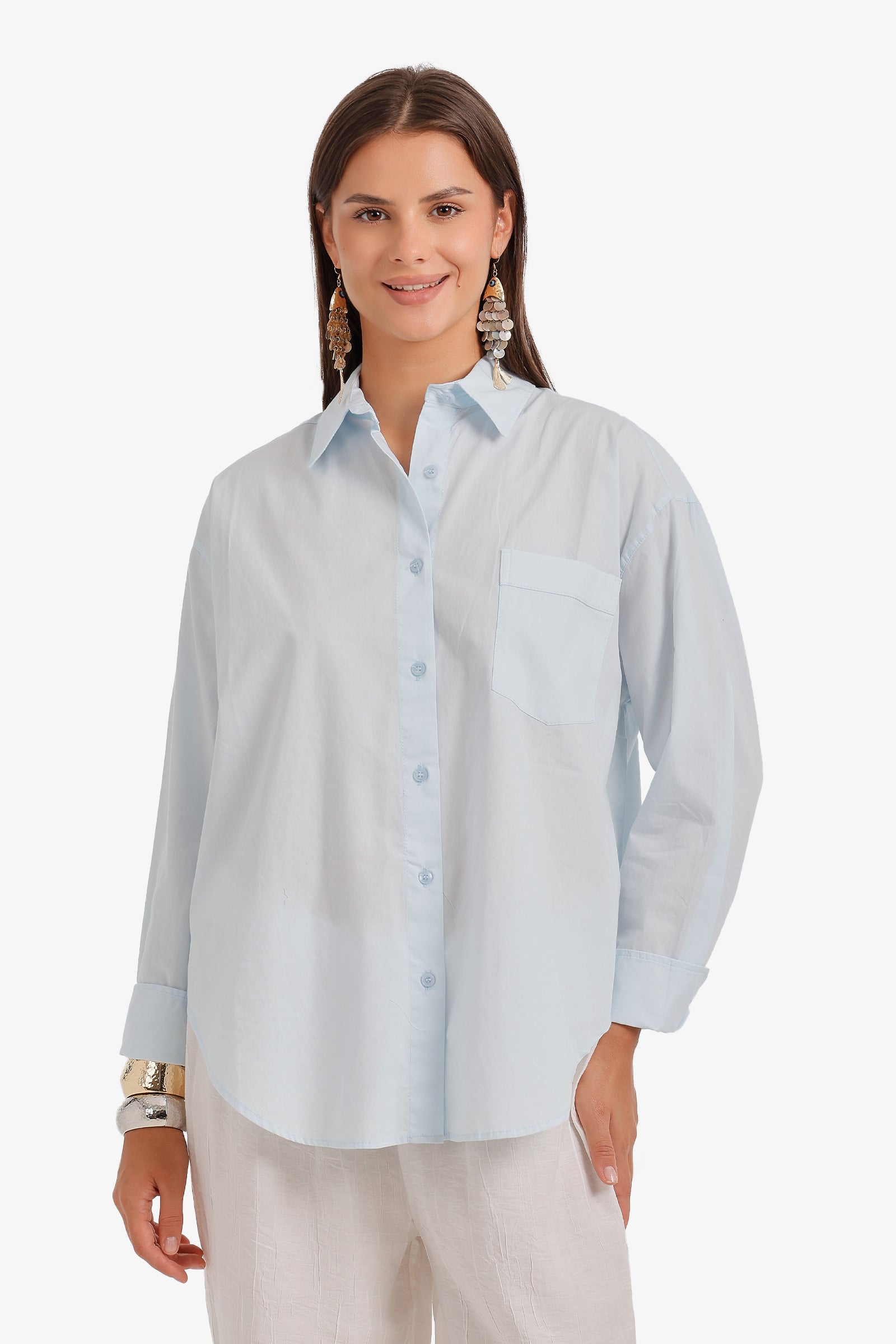 Curved Hem Shirt