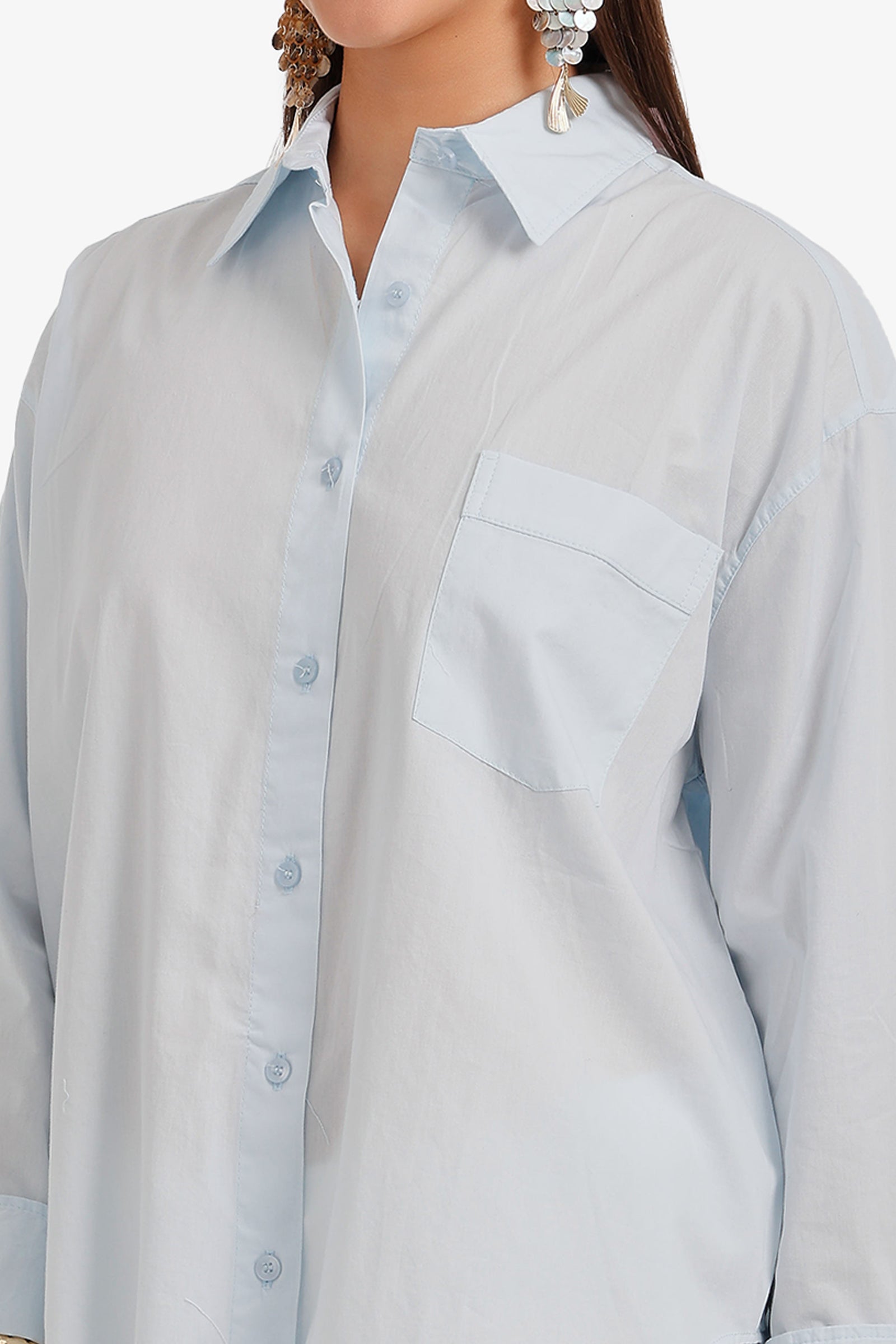 Curved Hem Shirt