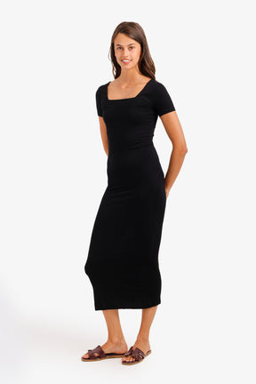 Square Neck Midi Dress