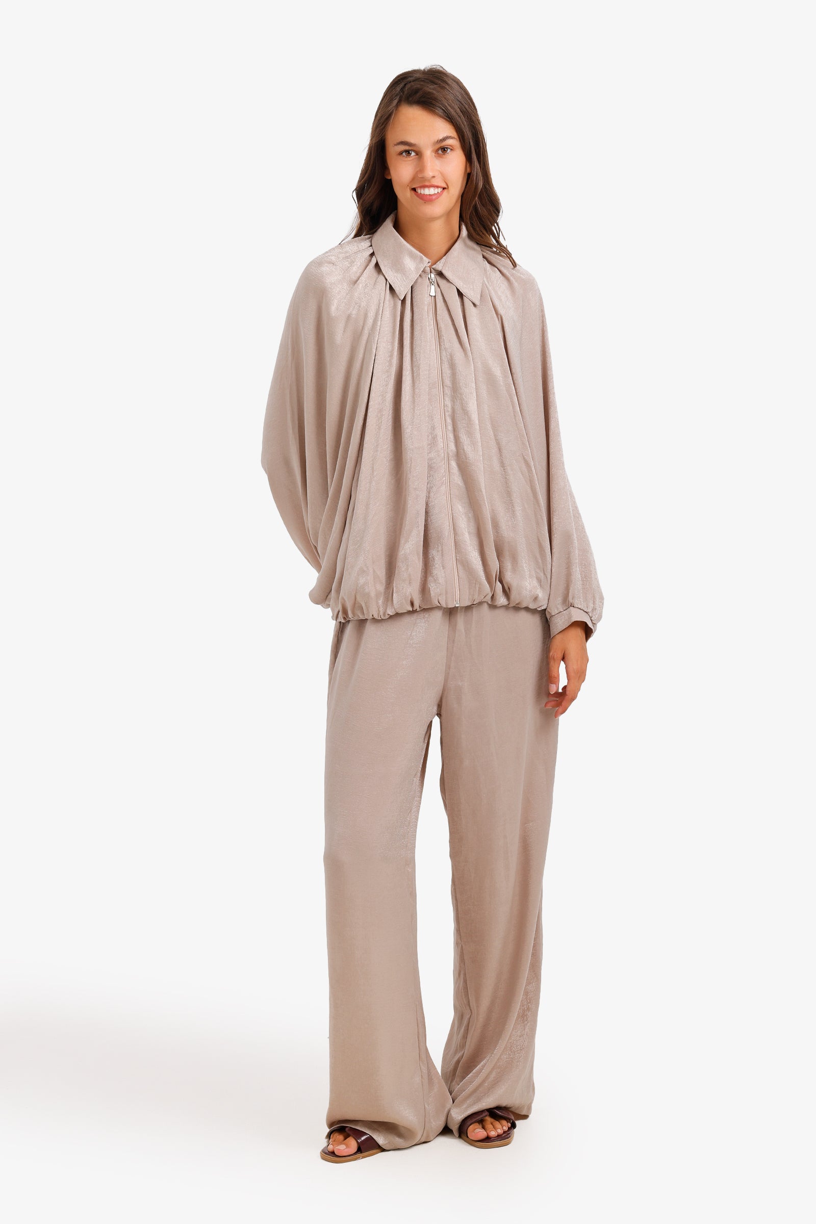 Ruched Shimmer Lounge Set