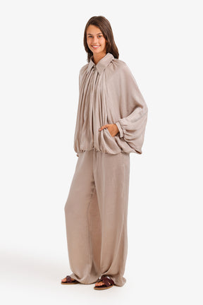 Ruched Shimmer Lounge Set