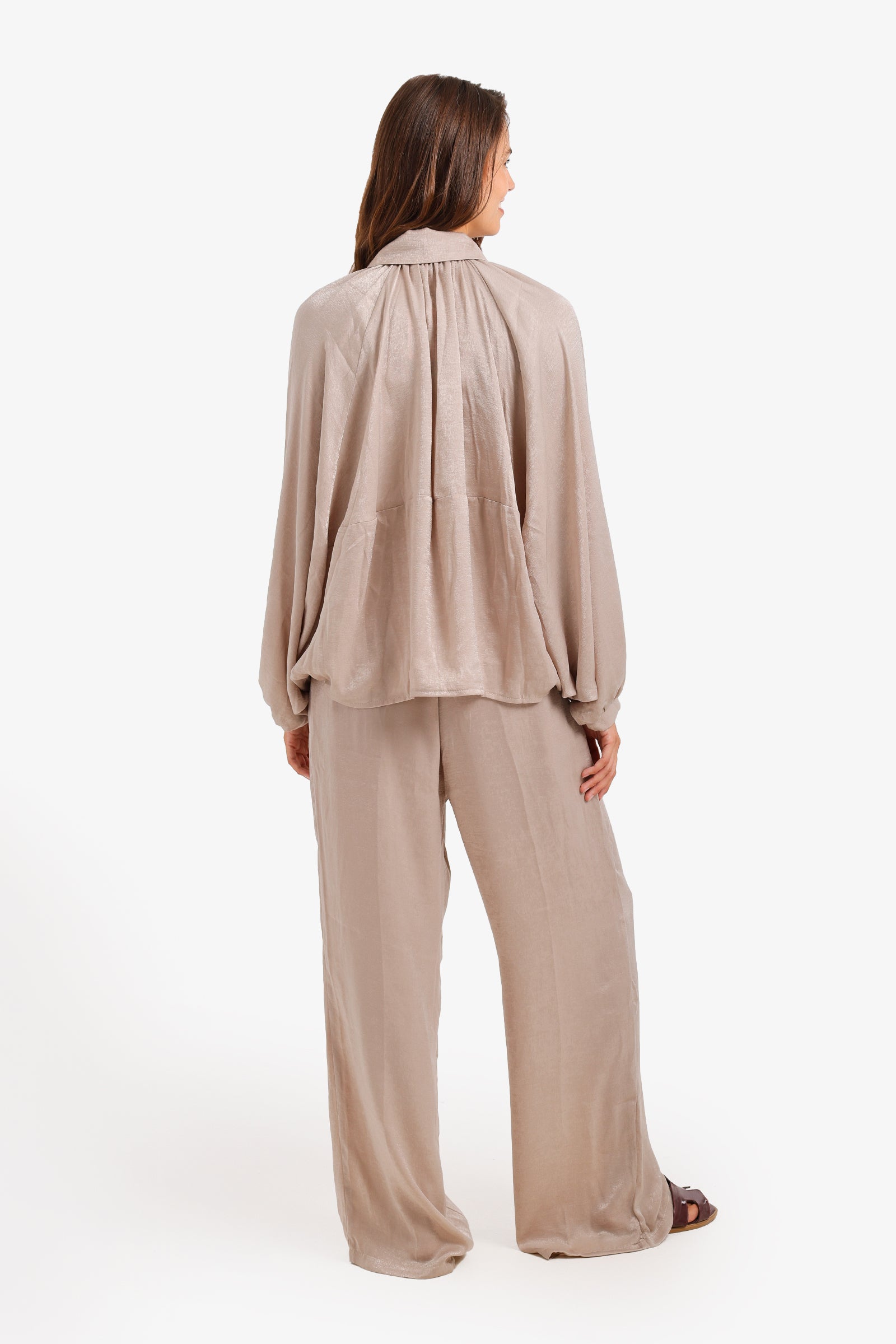 Ruched Shimmer Lounge Set
