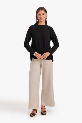 High-Low Flowy Blouse