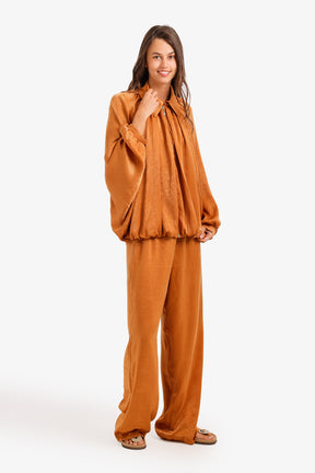 Ruched Shimmer Lounge Set