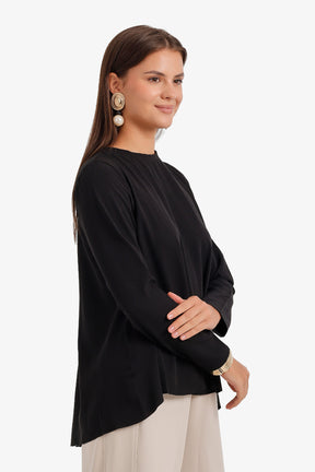 High-Low Flowy Blouse