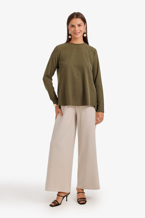 High-Low Flowy Blouse