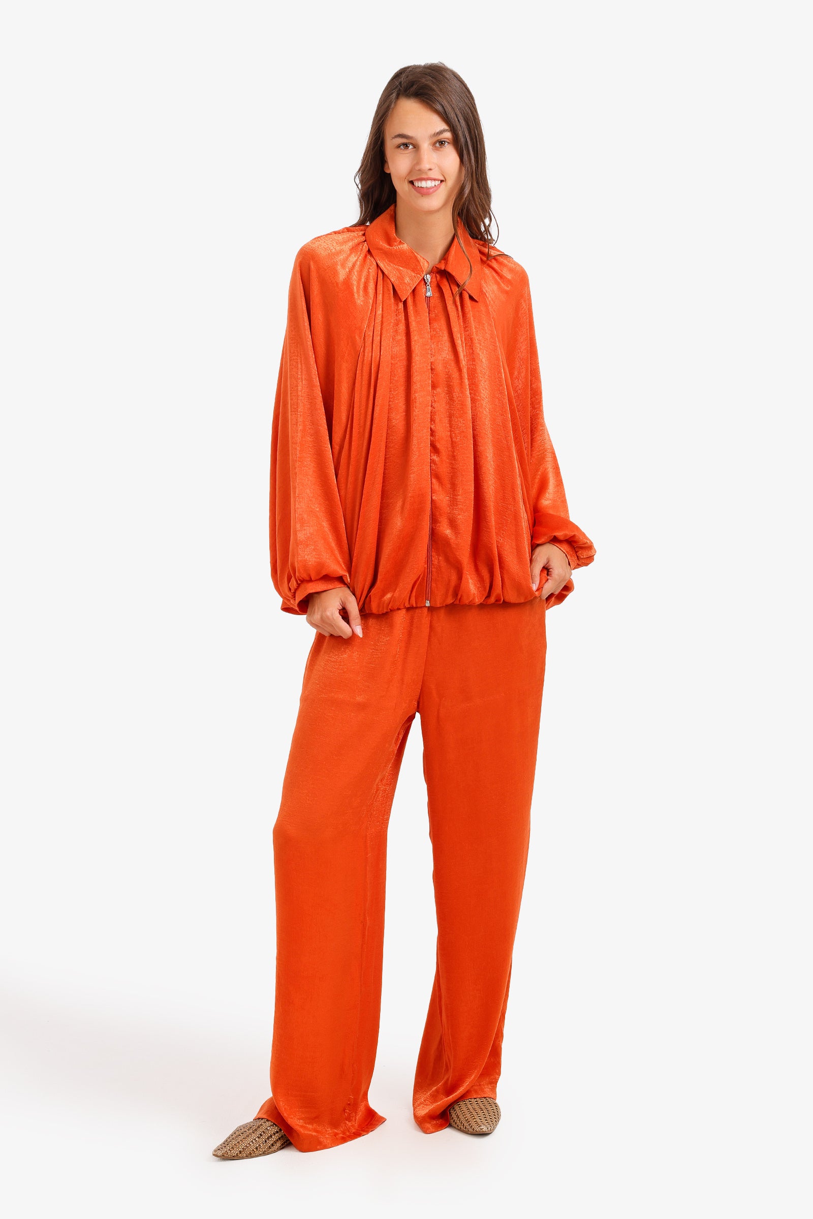 Ruched Shimmer Lounge Set