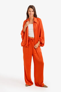 Ruched Shimmer Lounge Set
