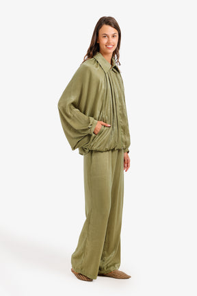 Ruched Shimmer Lounge Set
