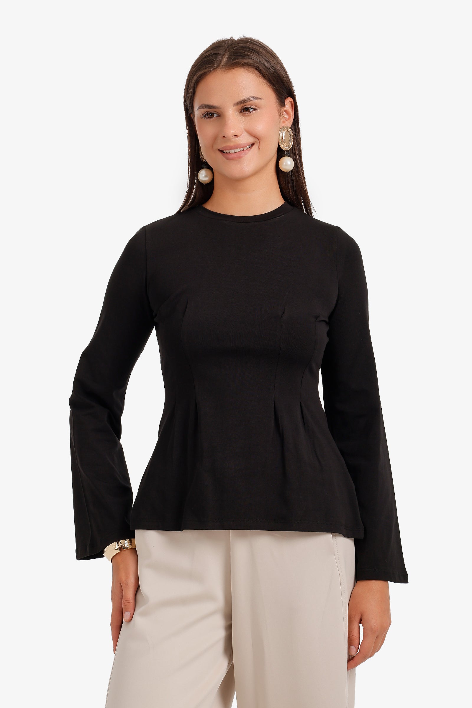 Pleated Waist Top