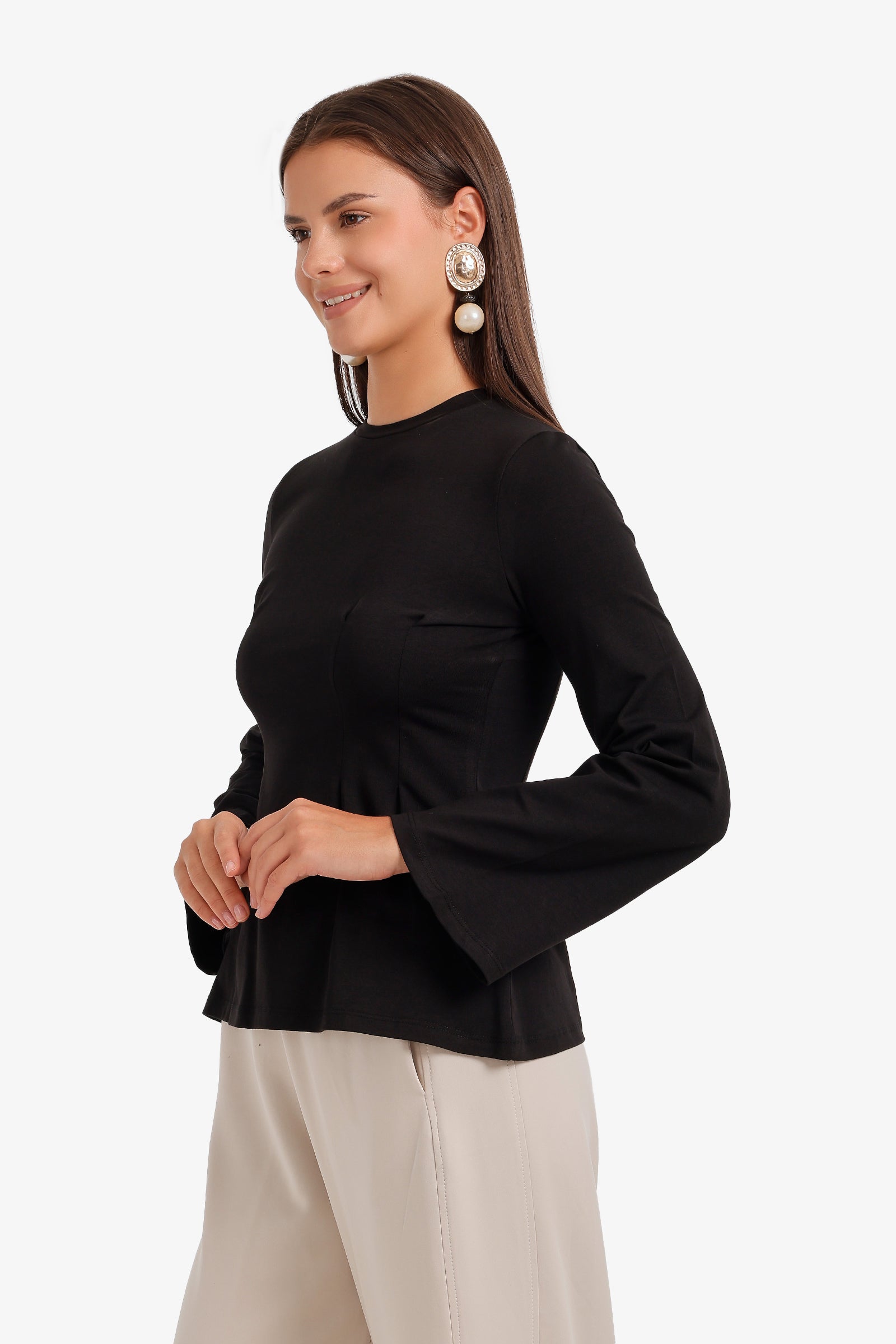 Pleated Waist Top